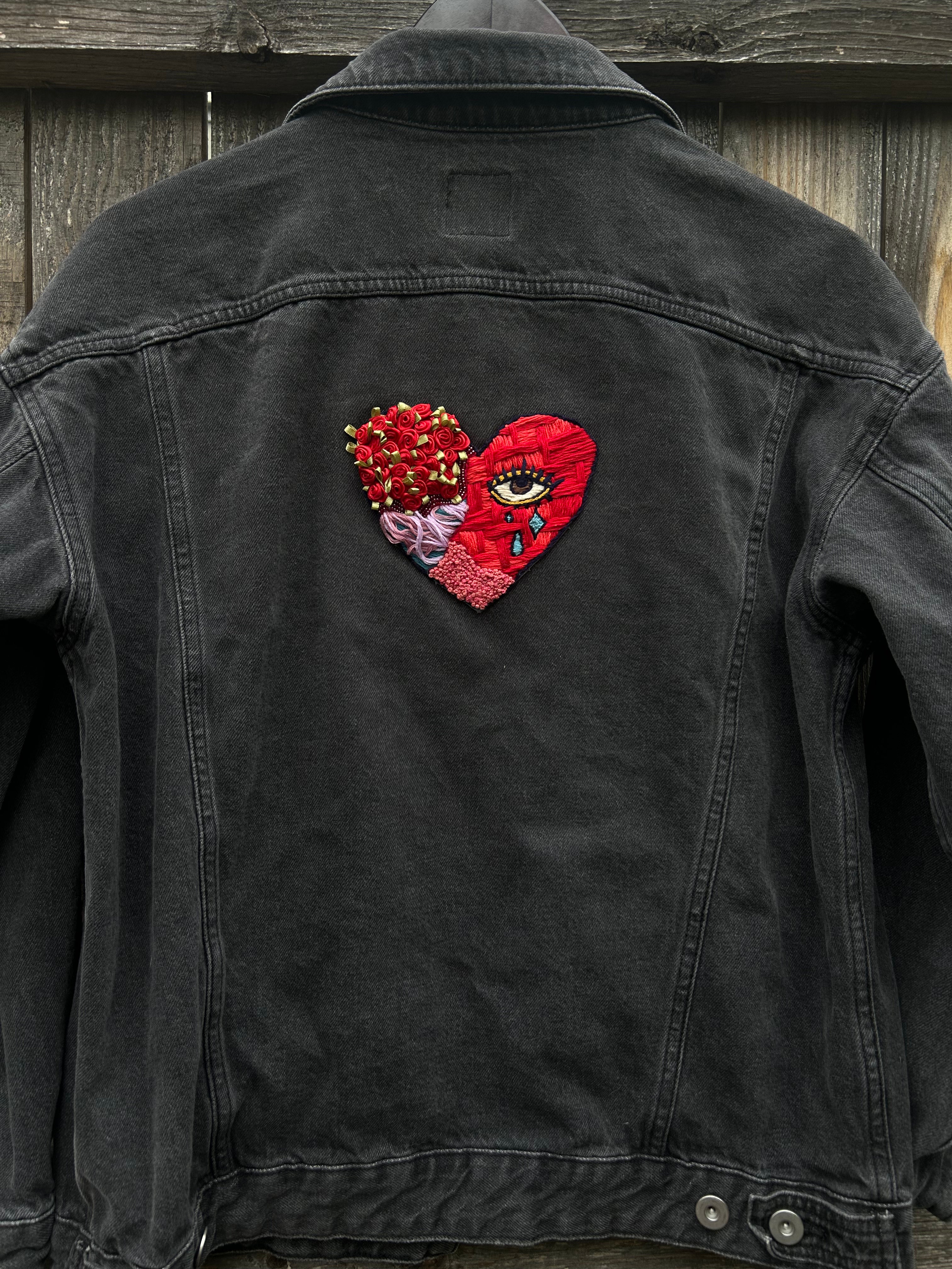 Hearts & Roses Denim Jacket