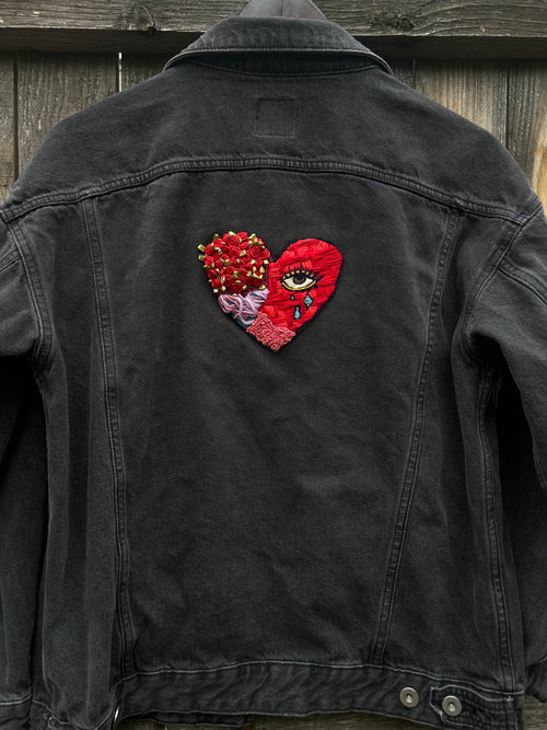 Hearts & Roses Denim Jacket