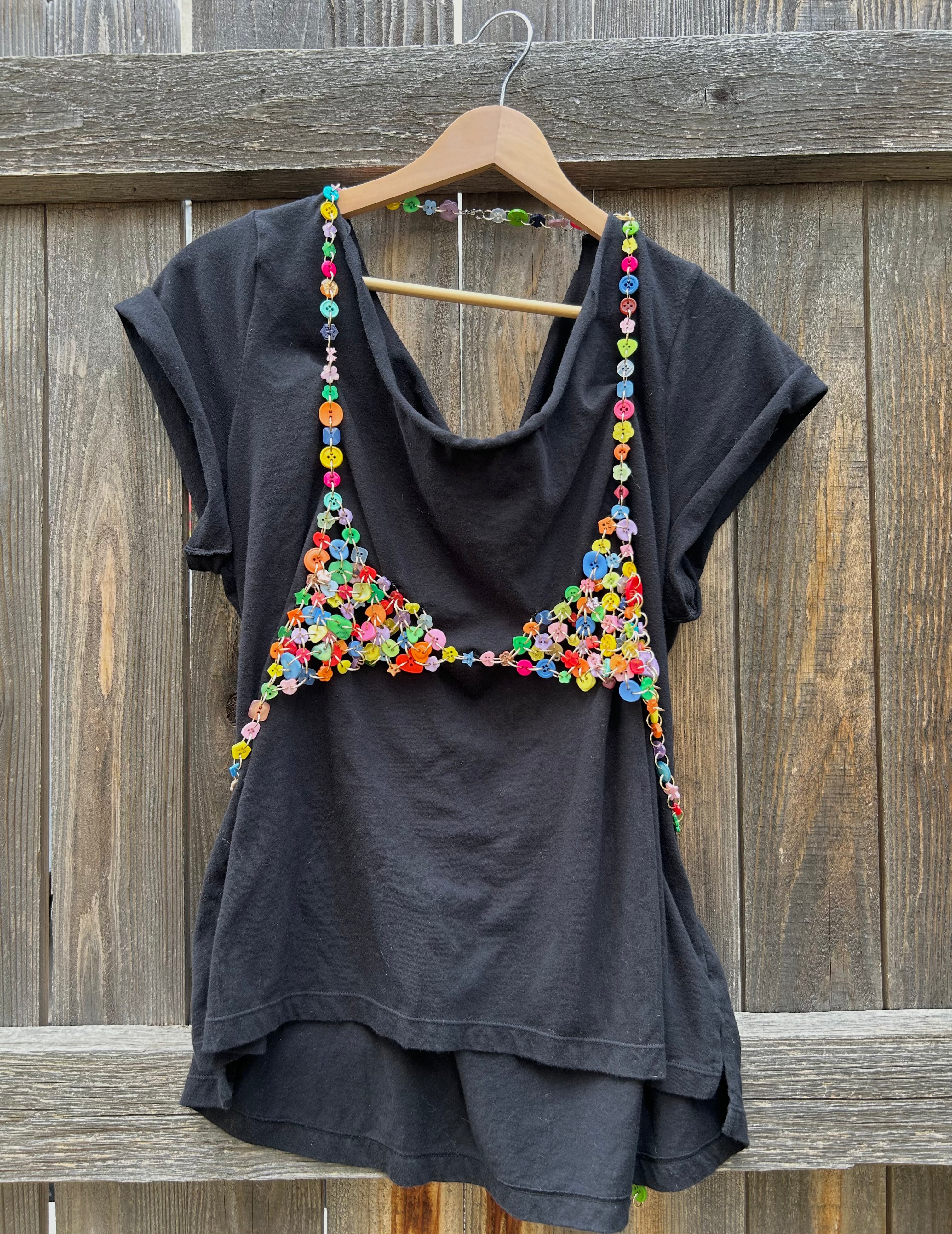 Button Chainmail Bikini T-shirt